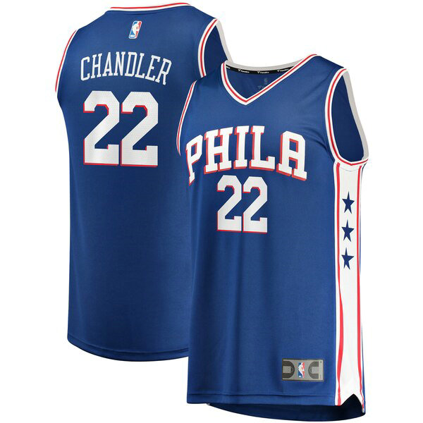 Maillot nba Philadelphia 76ers Icon Edition Homme Wilson Chandler 22 Bleu